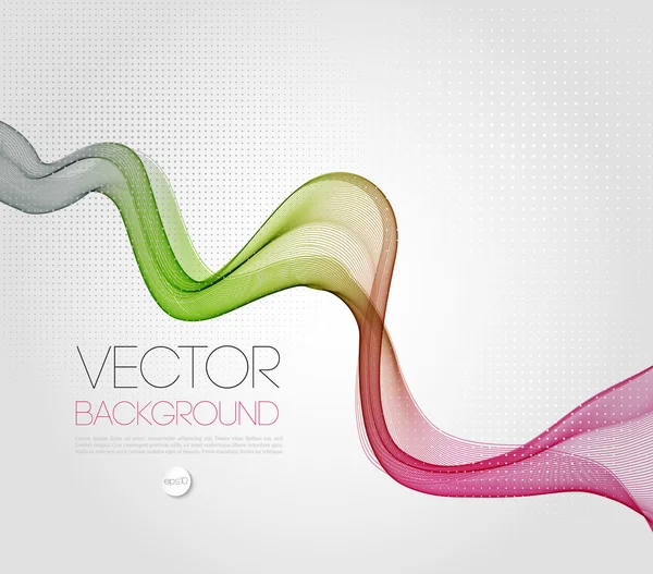 Abstrato onda modelo fundo brochura design — Vetor de Stock