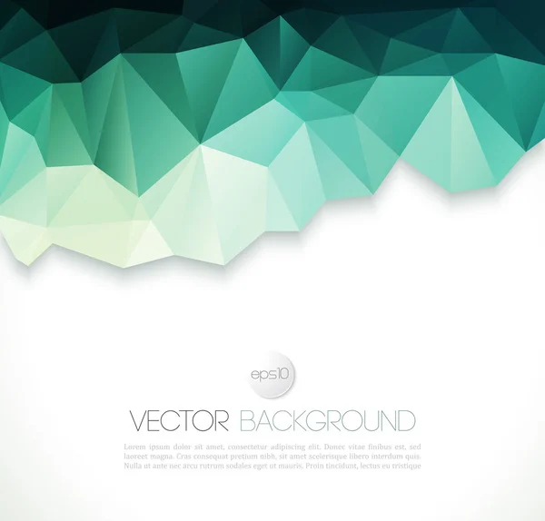 Fondo geométrico abstracto vectorial con triángulo — Vector de stock
