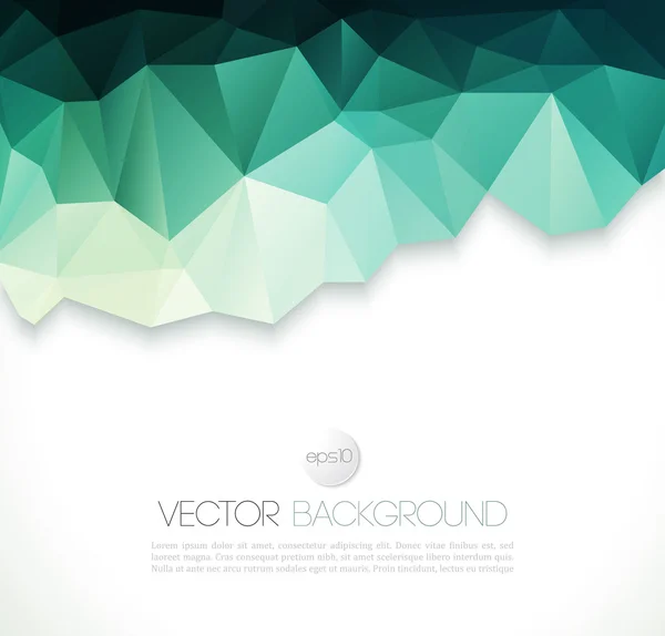 Vector abstracte geometrische achtergrond met driehoek — Stockvector