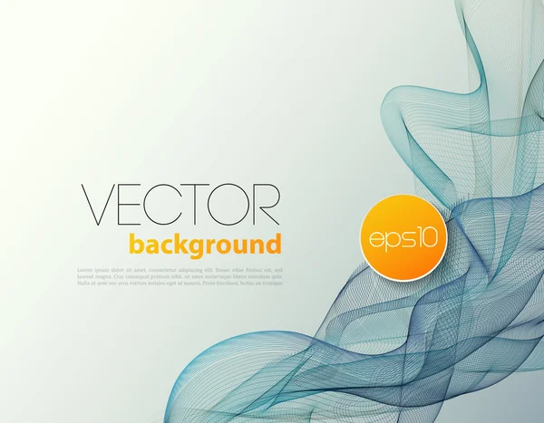 Diseño de folleto de fondo de plantilla de onda abstracta — Vector de stock