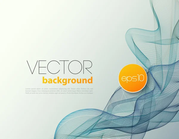 Abstrato onda modelo fundo brochura design — Vetor de Stock