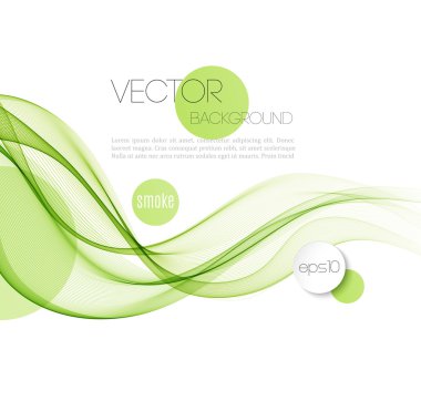 Soyut dumanlı dalga arkaplanı. Şablon broşür tasarımı