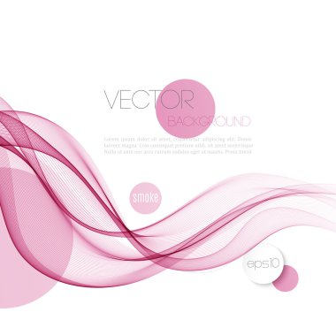 Soyut dumanlı dalga arkaplanı. Şablon broşür tasarımı