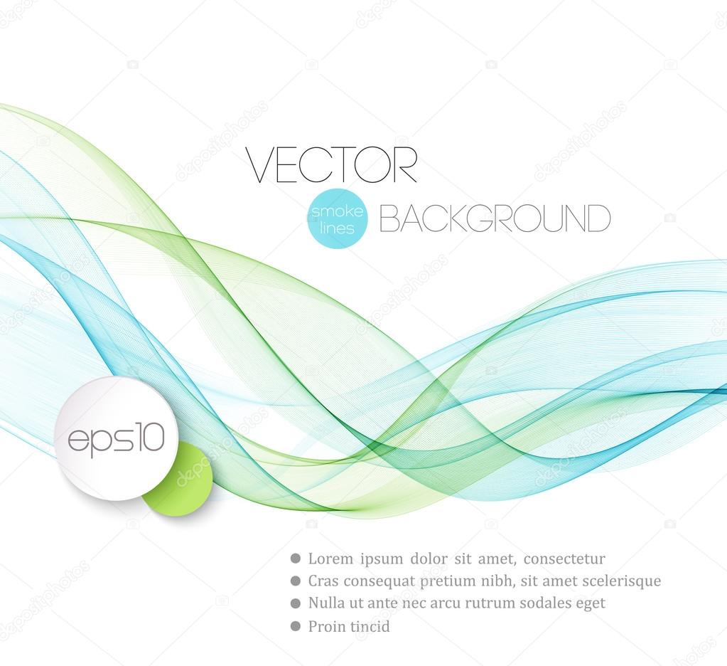 Abstract smoky waves  background. Template brochure design