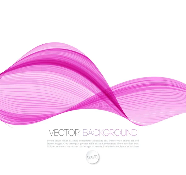 Abstract curved lines background. Template brochure design — Stock Vector