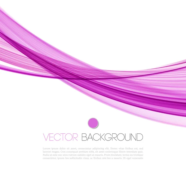 Abstract curved lines background. Template brochure design — Stock Vector