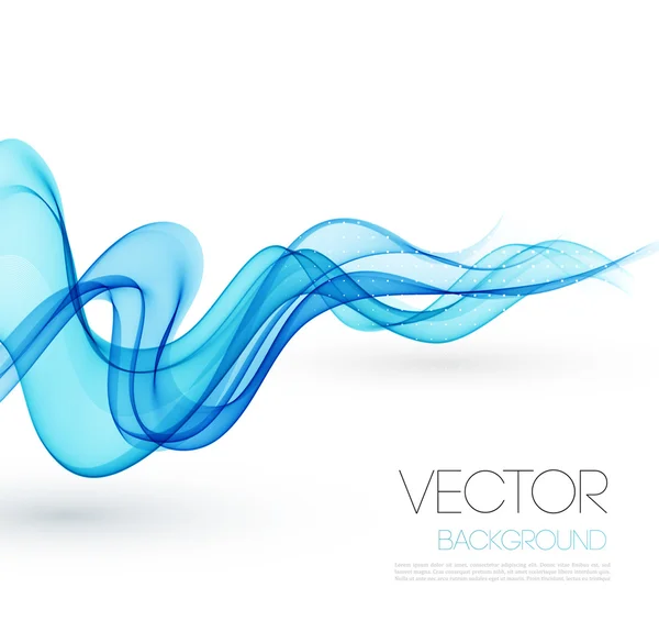 Abstract smoky waves  background. Template brochure design — Stock Vector