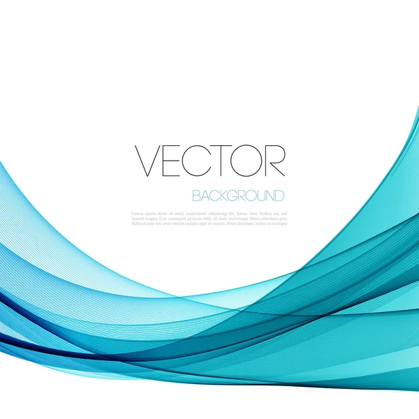 Abstract blue waves  background. Template brochure design — Stock Vector