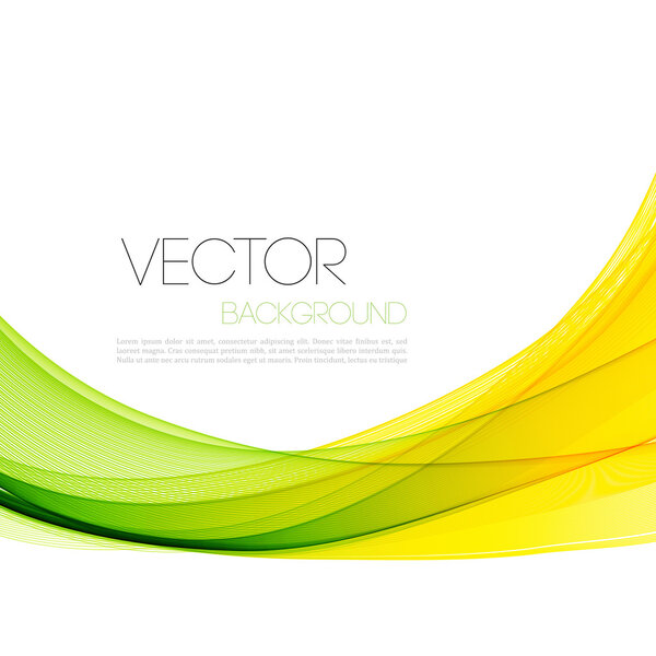 Abstract curved lines background. Template brochure design
