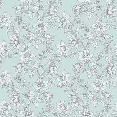 Soyut vintage sorunsuz damask deseni