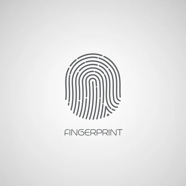 Fingerprint identification ikon. Vektor illustration — Stock vektor