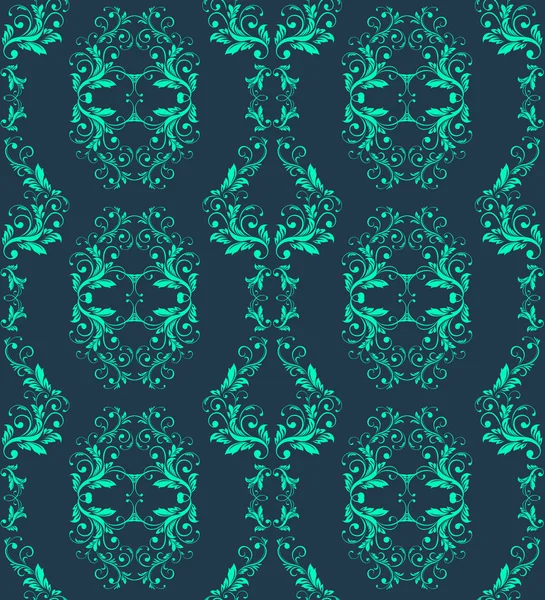 Abstract vintage seamless damask pattern — Stock Vector