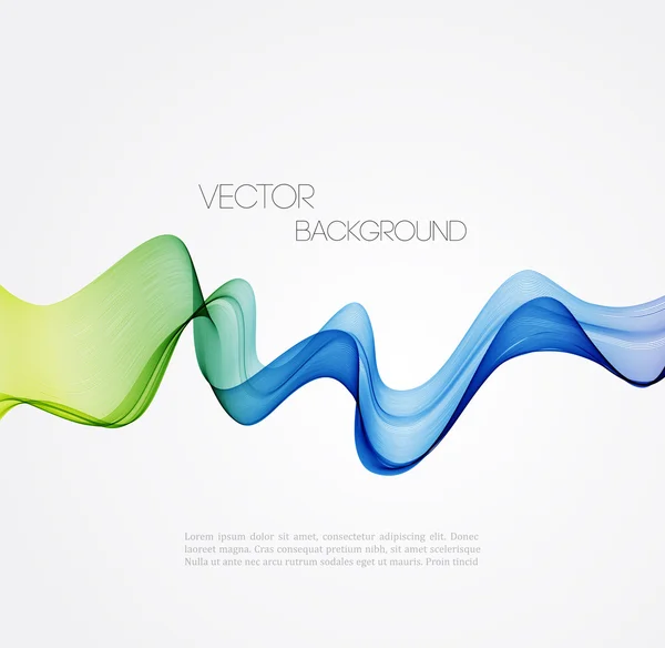 Abstract curved lines background. Template brochure design — Stock Vector