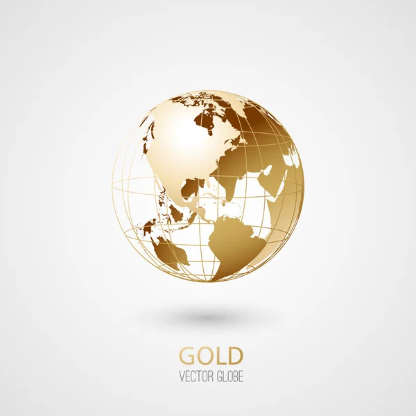 Gouden bol — Stockvector