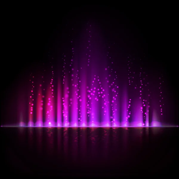 Violettes Polarlicht. abstrakte Vektorhintergründe — Stockvektor