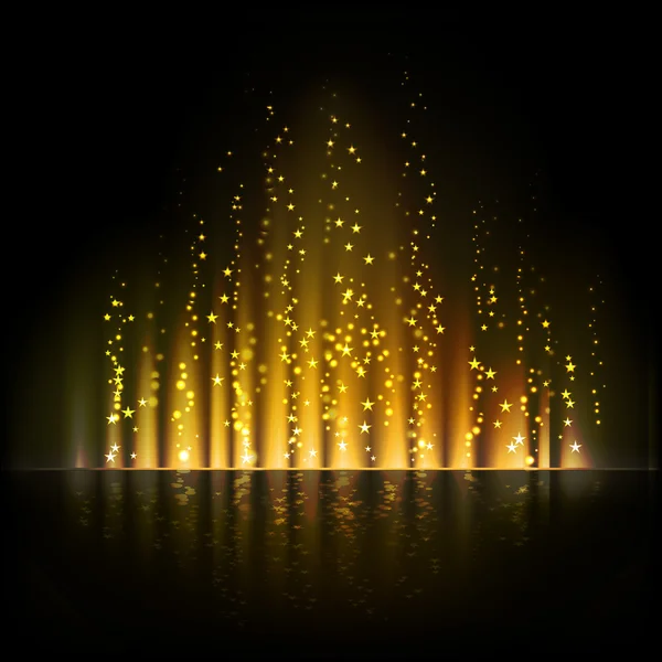 Φως χρυσό aurora. Αφηρημένη διανυσματικών φόντα — Διανυσματικό Αρχείο