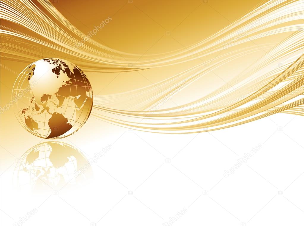 Business elegant abstract background with globe. 