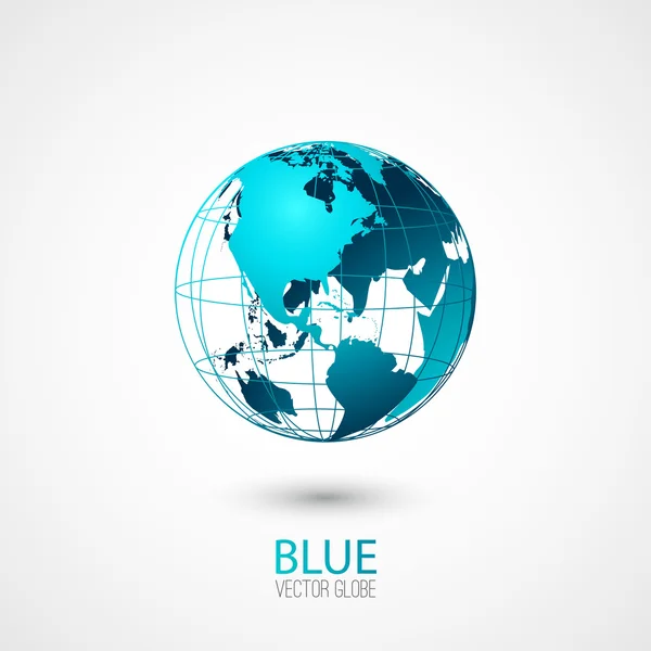 Blauwe wereld — Stockvector