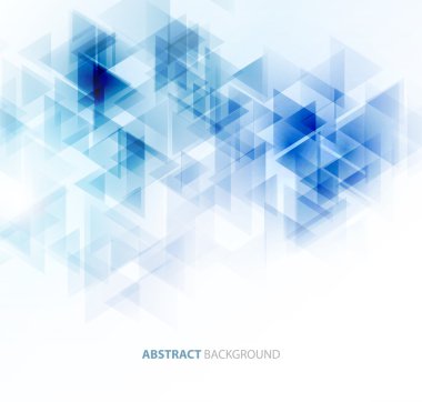 soyut kenarlı üçgen poster.