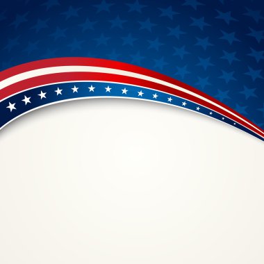 Amerikan bayrağı, vektör vatansever arka plan