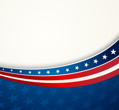 Amerikan bayrağı, vektör vatansever arka plan