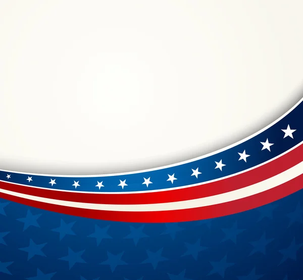 Bandeira americana, Vector fundo patriótico —  Vetores de Stock