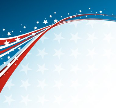 Amerikan bayrağı, vektör vatansever arka plan