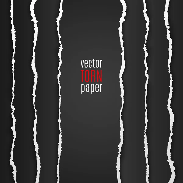 Black torn paper — Stock Vector