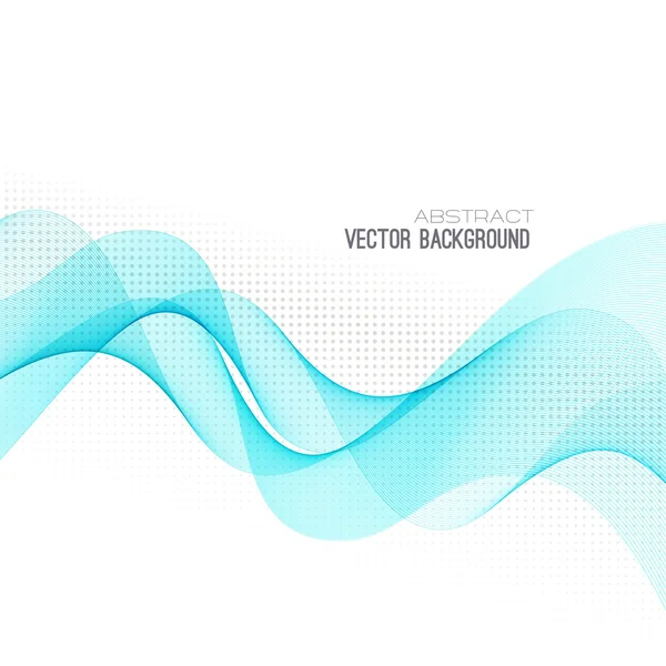 Abstract curved lines background. Template brochure design — Stock Vector