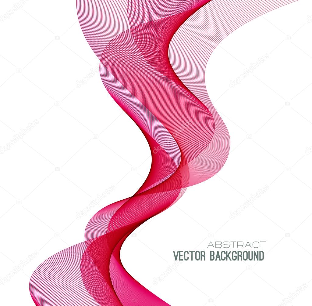 Abstract curved lines background. Template brochure design