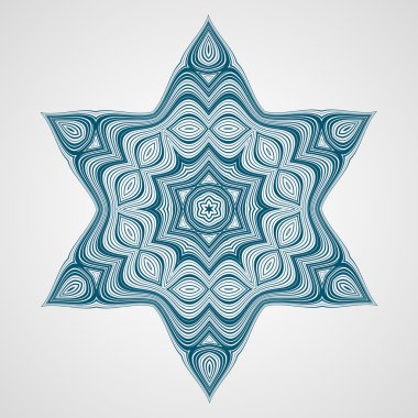 Etnik fraktal Mandala. 