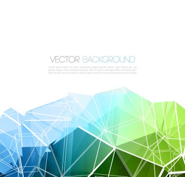 Vector geometric background with triangles clipart