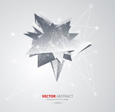 Üçgenler ile vektör geometrik arka plan