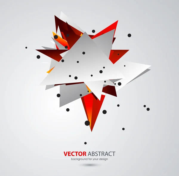 Fondo geométrico vectorial con triángulos — Vector de stock
