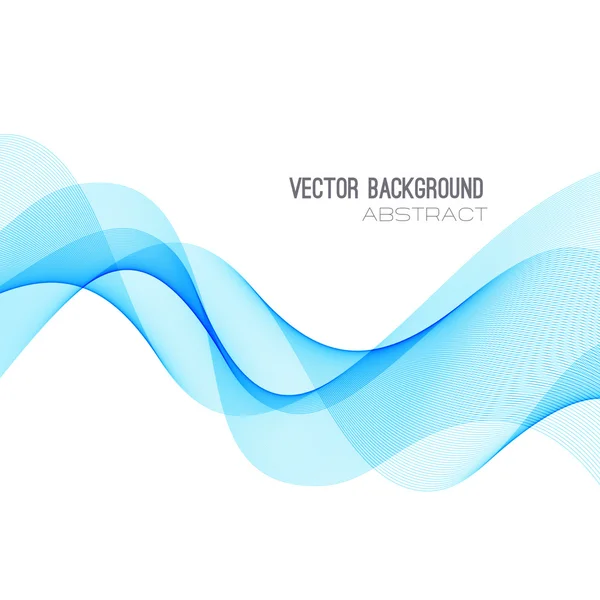 Abstract transparent wave background — Stock Vector