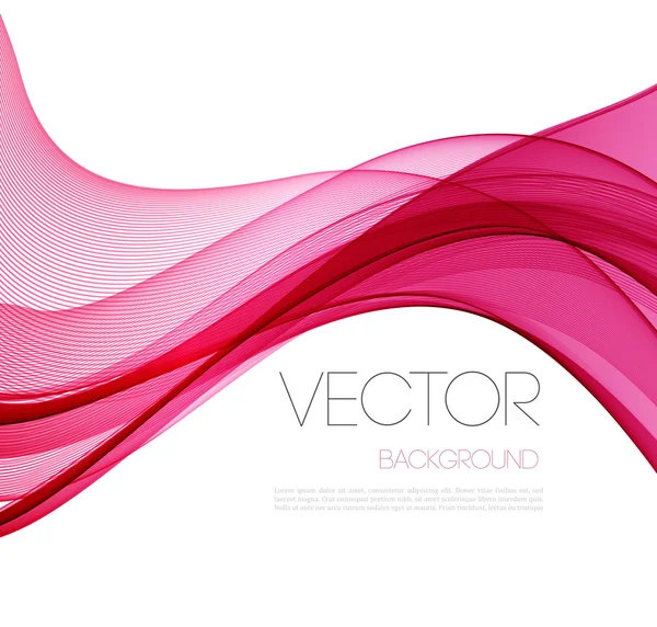 Glatte Wave-Stream-Linie abstraktes Header-Layout. Vektorillustration — Stockvektor