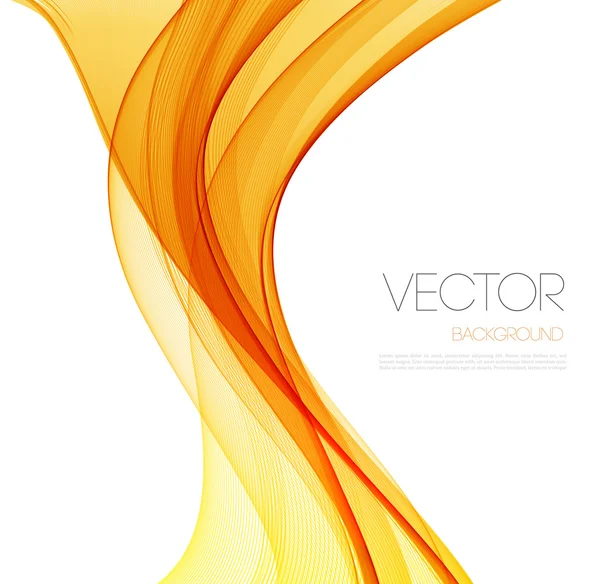Glatte Wave-Stream-Linie abstraktes Header-Layout. Vektorillustration — Stockvektor