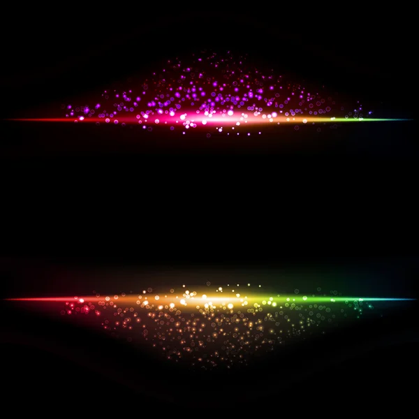 Abstrakt mörk bakgrund med ljus färg RAM — Stock vektor