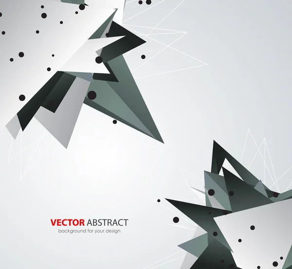 Fondo geométrico vectorial con triángulos — Vector de stock