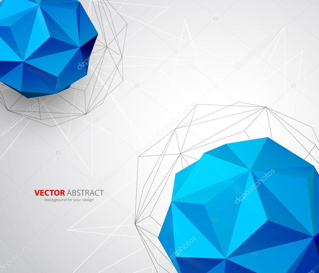 Vector geometric background with triangles