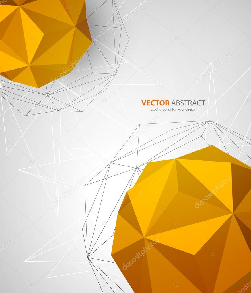 Vector geometric background with triangles