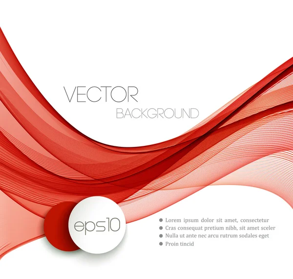 Diseño de encabezado abstracto de línea de flujo de onda suave. Ilustración vectorial — Vector de stock