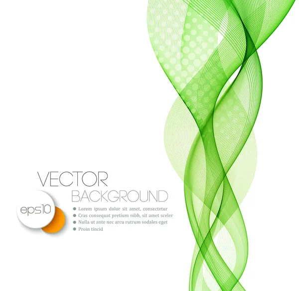 Smooth wave stream line abstract header layout. Vector illustration — Stock Vector