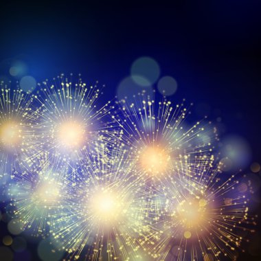 vektör tatil havai fişek arka plan