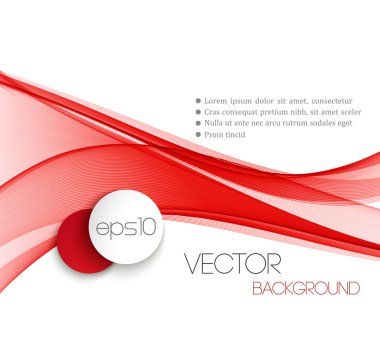 Pürüzsüz dalga akışı satır soyut üstbilgi düzeni. Vektör çizim