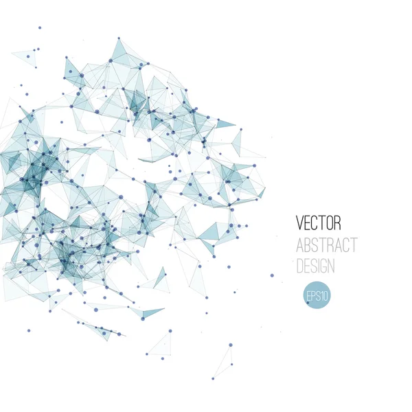 Molecule și fundal de comunicare — Vector de stoc