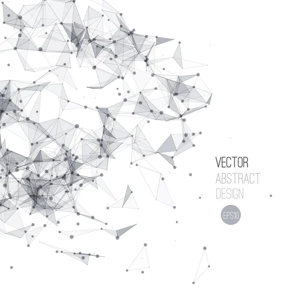 Molécula e fundo de comunicação — Vetor de Stock