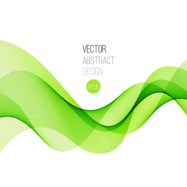 Glatte Wave-Stream-Linie abstraktes Header-Layout. Vektorillustration — Stockvektor