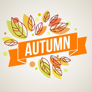 Yapraklı sonbahar arkaplanı. 