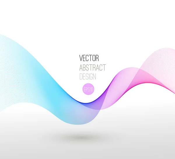 Design der Vektorschablone mit farbigen Linien — Stockvektor
